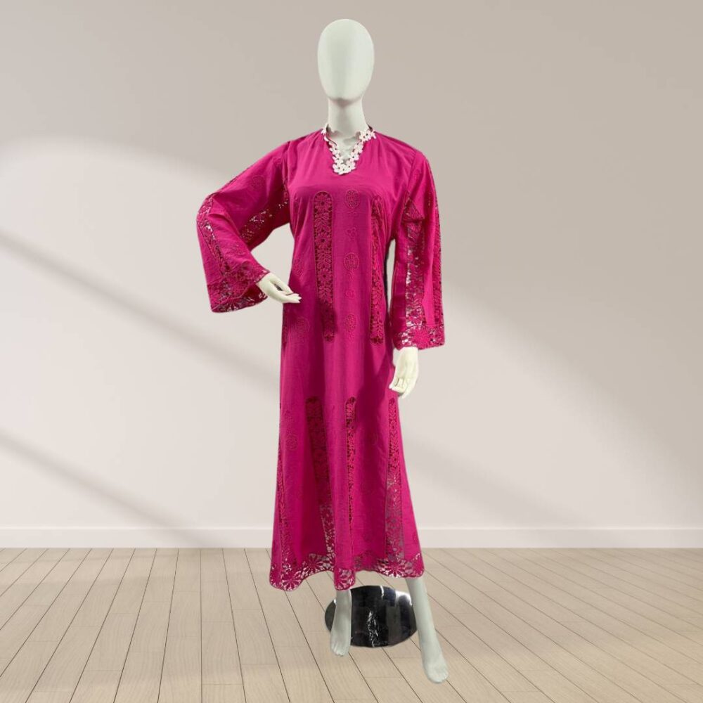 Elegant 1-Piece Fancy Chikankari Lawn Maxy