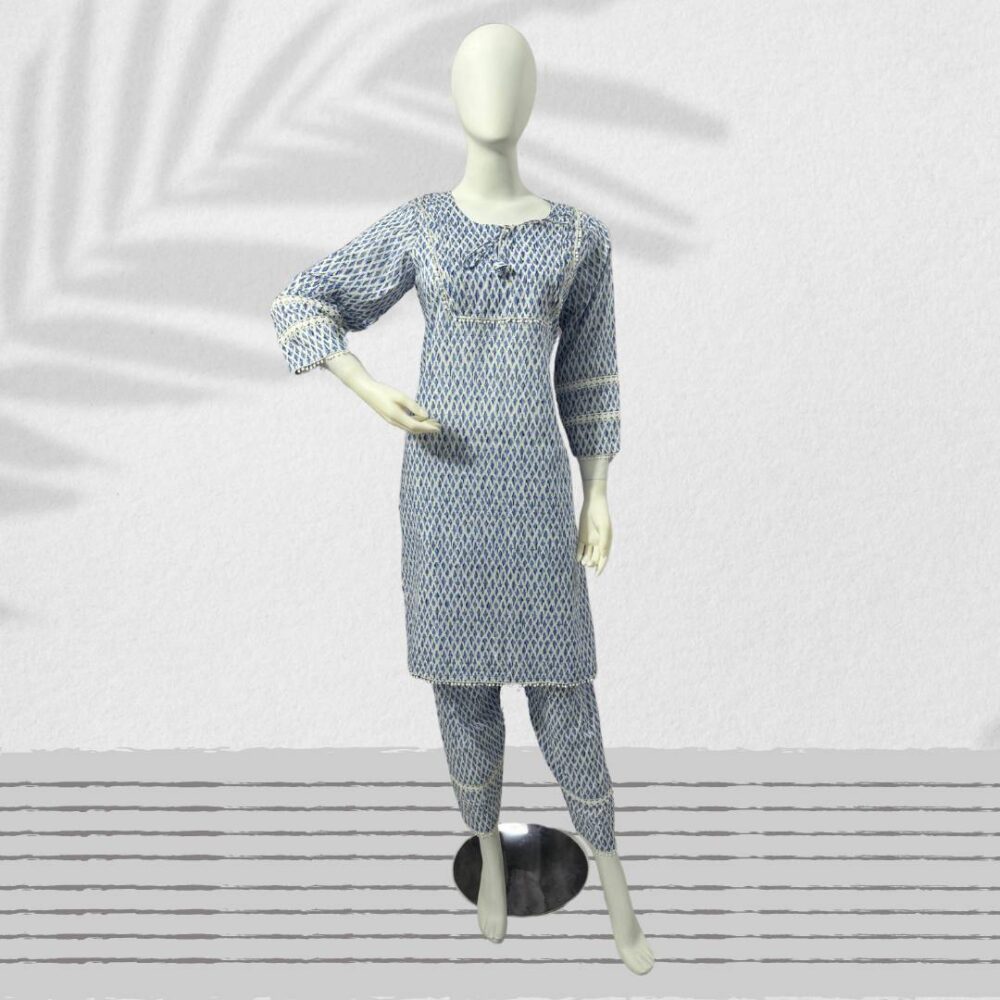 Stylish 2-Piece Printed Lawn Shirt with Trouser